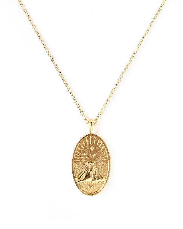 ladies necklaces classic-Aries Gold Zodiac Necklace