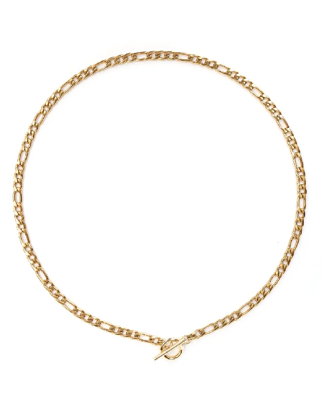 ladies necklaces meaningful-Figaro Gold Necklace