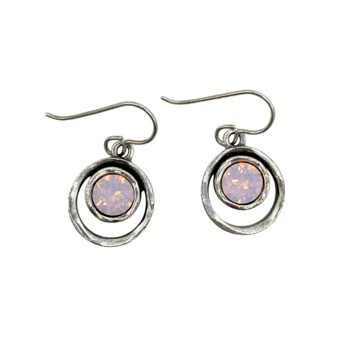 ladies earrings brands-Skeeball Earrings by Patricia Locke - Rose