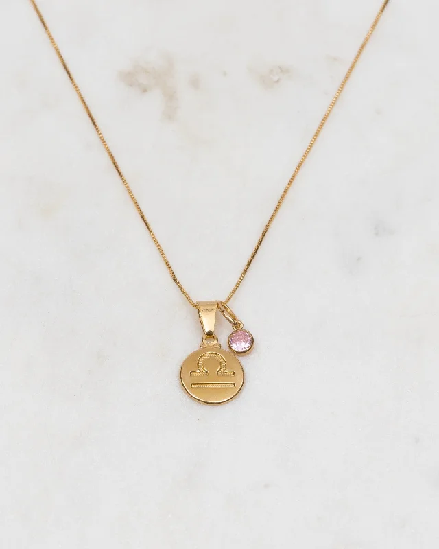 ladies necklaces ratings-Libra Zodiac Necklace