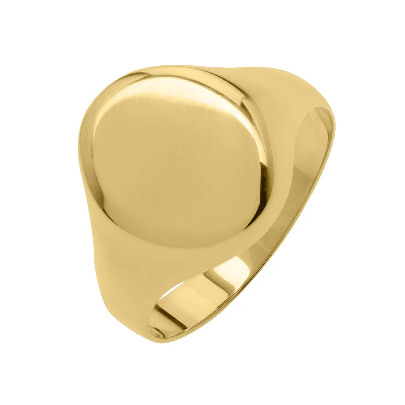 Ladies rings bride charm -10K Classic Signet Ring