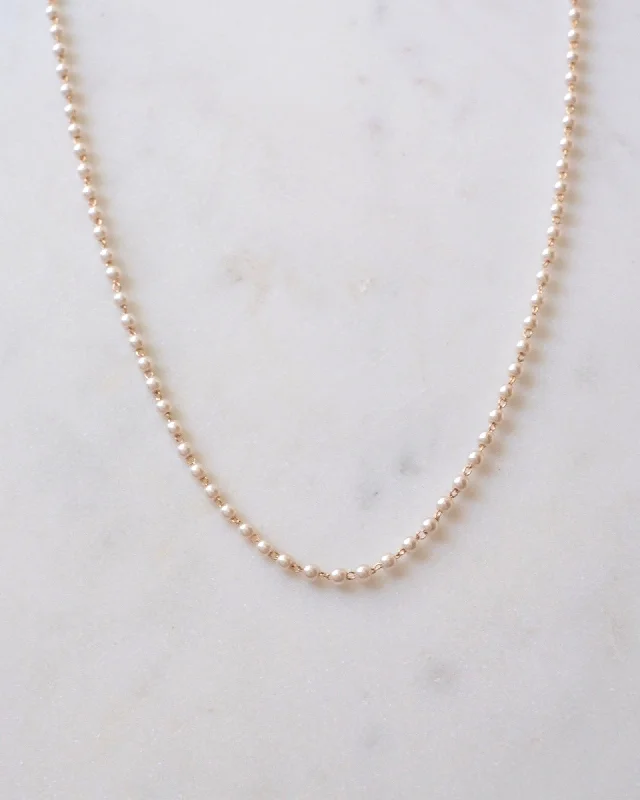 ladies necklaces cocktail-Petite Shell Pearl Necklace