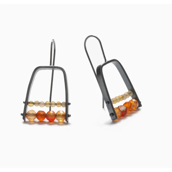 ladies earrings initial-AM01LE Small Square Arc Earring