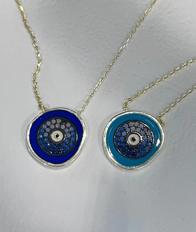 ladies necklaces limited edition-Kraken Mandala Eye Necklace