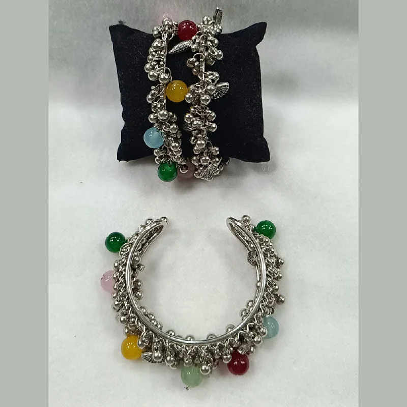 Ladies bracelets trio bead shine -Pratima Jewellery Mart Multi Color Bracelet