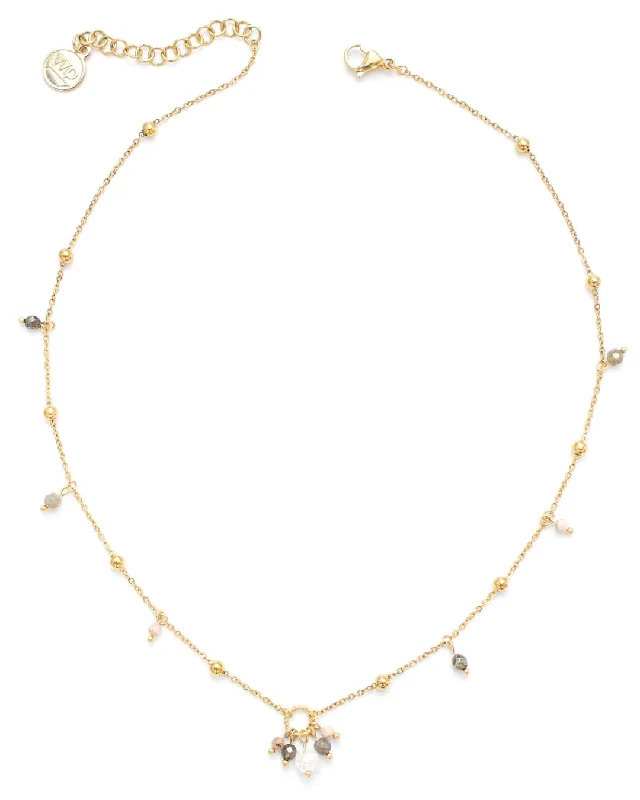 ladies necklaces cocktail-Colgar  Gold Necklace