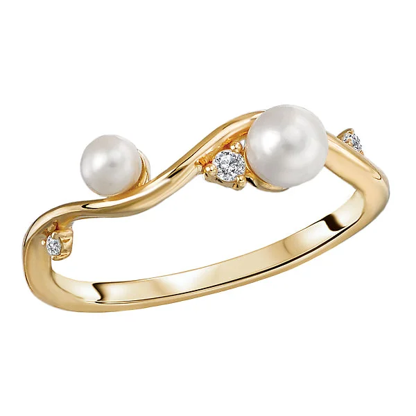 Ladies rings hawaiian glow -Ladies Fashion Pearl Ring