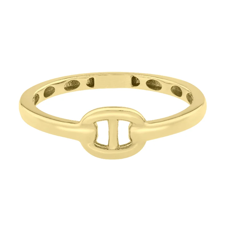 Ladies rings bollywood charm -14K Mariner Link Ring