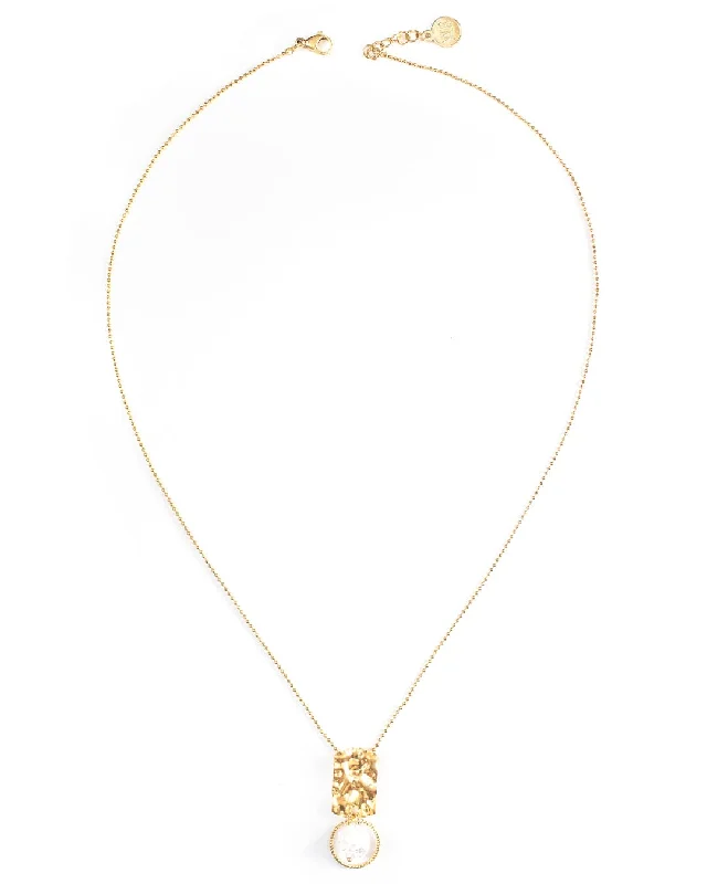 ladies necklaces sparkling-Keano Gold Necklace