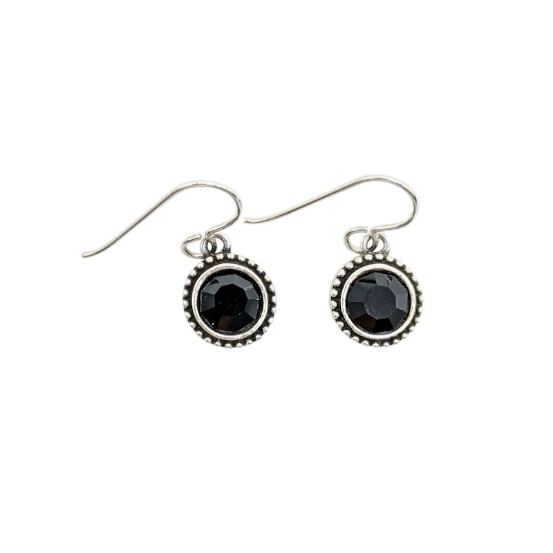 ladies earrings reward-Black Tag You're It Earrings by Patricia Locke