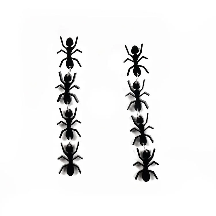 ladies earrings heart-Ant Earrings